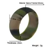 Europe and the United States hot-selling men and women's silicone ring couples wedding ring circular curved surface