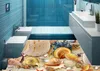 3d golvplattor självhäftande foto bakgrundsbilder vardagsrum sovrum vattentät tapet för badrum vinyl golv väggmålningpapper