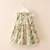 Nya sommarflickor klänningar baby flickor ärmlös väst randig blommakjol kjol och lång kjol bomullsklänningar för barn clo6120887