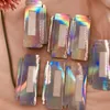 Casos holográficas Esvaziar personalizado pestana Embalagem com caixa de cor sua própria marca do arco-íris, sem cílios FDshine