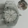 Men's top quality diamond watch automatic mechanical movement watch all stainless steel swimming super bright sapphire glass watch u1