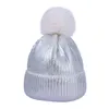 Fashion-2019 Nya Kvinnors Vinterhatt Bomull Sticka Mode Vinter Varm Justerbar Hood Soft Pompom Hat Utomhussporter