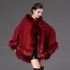 Kvinnors ull 2022 Autumn Winter Coats Women Faux p￤ls huva mantel lyxig designer tjock feminina ytterkl￤der jackor lady party kl￤der