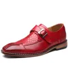 Nouveaux hommes chauds chaussures habillées mariage formel chaussures en cuir véritable rétro Brogue bureau d'affaires hommes appartements Oxfords pour hommes