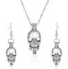 Wholesale-Pearl Skull Cages Locket Earrings & Necklace Freshwater Pearls Oyster Pendant(Excluding Pearl Canned)Halloween Christmas Jewelry