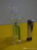 Cachimba de núcleo de arena de vela Venta al por mayor Bongs de vidrio Quemador de aceite Tubos de agua de vidrio Plataformas petroleras Sin fumar