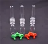 Quartz Nail Tip 10mm 14mm 18mm Male Quartz Nail for Dab Oil Rig Water Bong with Plastic Keck Clips smoking accessories5795899
