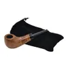 Wooden Smoking Pipes Handmade Wooden Durable Tobacco Smoking Pipe With Smoking Accessories Color Random Gift Bag Packaging