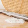 Rostfritt stål Fondant Rolling Pin Baking Rough Clay Pizza Pasta Roller Non Stick Cake Tillbehör