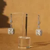 Fashion- 925 sterling silver jewelry Yellow CZ earrings for women Top quality gift box English Lock