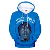 RIP Rapçi Juice WRLD 3D Baskı Erkek Hoodies ve Sweatshirts Erkekler Çocuklar Sokak Giyim Hip Hop Komik Kapşonlu Ceket Erkek Takip