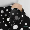 Moda-polka dot mens designer camisa outono manga longa casual mens vestido camisas estilo homme Clothing338l