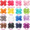 16st Big Hair Bows Clips för tjejer 7 inches Stora Stora Double Deck Bow Boutique Hårbågar För Tjejer Barn Barn Kvinnor