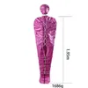 Mummy BDSM Restraints Full Body Binder Tie Me Up Sleep Sack Bondage Gear Trainer Torture Adult Sex Toys for Women Black pink GN3021499712