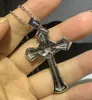 Nuovi gioielli di lusso Choucong argento sterling 925 pavimenta topazio bianco diamante CZ pietre preziose ciondolo croce collana da donna per uomo regalo