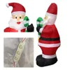 120cm Outdoor Aufblasbare Weihnachtsmann Figur Spielzeug Gartenhof Weihnachtsdekorationen Newyear US EU UK Au-Plug