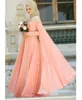 Robes de soirée musulmanes en mousseline de soie bijou cou dentelle Appliqued étage longueur conservatrice robe de bal personnalisé à manches longues occasion formelle G228s