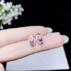 CoLife Jewelry Boucles d'oreilles en tanzanite 100% naturelle pour un usage quotidien 3mm * 5mm boucles d'oreilles en argent tanzanite bleu clair 925 bijoux en tanzanite en argent