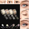 Autocollant de ruban de paupière Invisible Double pli pâte de paupière rayure 4 couleurs auto-adhésif naturel ruban pour les yeux outils de maquillage