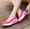 -Sual Tenis Shoes Shape Ups厚い低いかかとの女性看護師フィットネスシューズウェッジスイングシューズモカシンプラスサイズ40 41 42322M