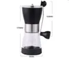 BEIJAMEI Portable Manual Coffee Mill Grinder with Ceramic Burrs Home Hand Small Coffee Bean Grinding