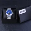 Forsining Blue Ocean Dial Retro Fashion Half Skeleton Design Heren Transparant Skelet Top Brand Luxe automatische pols horloges4027045
