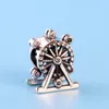 Osobowość Kreatywny Ferris Wheel Charm Koraliki do Pandora 925 Sterling Silver z CZ Diamentu Temperament DIY Bransoletka Zroszony z pudełkiem