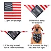 Creative Pet Dog нагрудник нагрудника на наребную звезду двойной бокового слоя америки флаг воротник костюм костюм Saliva полотенце галстук