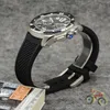 Top Mens Sports Quartz Caliber DE W7100057 42mm Sapphire Dial 8215 Gumowy pasek ze stali nierdzewnej Męskie Luminous Date Wristwatch