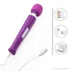 4 colores productos sexuales vibradores para mujeres Magic Wand Vibrator juguetes sexuales para mujer máquina sexual Big AV Massager USB Recargable1910672