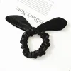 Kinder samt elastische Haare Scrunchie Girls Stereo Kaninchen Ohrhaarbänder Kopfbänder Pferdeschwanzhalter Kinder Prinzessin Hair Accessoires317e