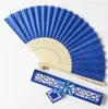 Silk Hand Fold Fan Estilo Chinês Dança Japonesa Dança Tradicional Presente Caixa De Papel Presente Pacote Casa Decoração Festa