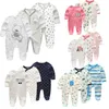 3 Pcs/lot Newbron Winter Baby Rompers Long Sleeve Set Cotton Baby Junmpsuit Girls Ropa Bebe Baby Boy Girl Clothes J190705