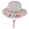 10 styles enfants seau chapeau paille chapeau de soleil plage d'été chapeau de soleil mot casquettes de pêche bébé pêcheur dessin animé enfants plage bassin chapeaux DHL GRATUIT