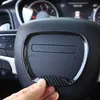 Adesivo per decalcomania kit emblema per anello decorativo volante ABS per Dodge Challenger Charger 2015 accessori interni auto187H