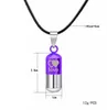 Urne en métal crémation coeur sauver l'amour peut ouvrir des pilules pendentif Couple collier porte-cendres Mini souvenir bijoux bouteille de parfum collier