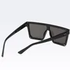 Men And Women Flat Top Fashion Sunglasses Oversized Cool Goggles Big Square Frame Plastic Sun G lasses UVA UVB 11 Colors