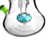 Svamp glas bong duschhuvud diffusor bägare bas dab rig rökrör tjock glas vatten bongs hookahs shisha med 14mm led 7 tums