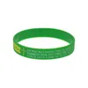 100PCS Jesus Silicone Rubber Bracelet Debossed Filled in Color One Corinthians 9 24 run to win the prize