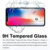 2pcs A Pack Glass Tempéra Screen Protector Cover Cover pour iPhone 12 11 Pro Max XR XS 8 7 6S Plus Samsung J3 J7 Prime 2017 2018 S8 S9 LG