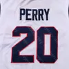 2021 finał Four 4 Gonzaga Bulldogs College Koszykówka Jersey NCAA 20 Perry White Wszystkie Szyte i Hafty Mężczyźni Rozmiar młodzieży