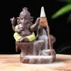 Lotus India Ganesha Elephant God Buddhist Buddha Backflow Incense Burner Censer Stick Holder Free DHL Shipping