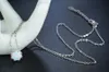 Модное женское ожерелье из серебра 925 пробы с подвеской-цепочкой, свадебные украшения, подарок на годовщину, подарок на день рождения для мамы215a