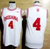 Männer College Victor Oladipo Trikots 4 Indiana Hoosiers Basketball Cody Zeller 40 Isiah Thomas Trikots 11 Team Farbe Rot Auswärts Weiß Gute Qualität