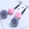 New Design Wool Ball Women Earrings Colorful Fringed Earrings Fashion Tassels Earring 2019 Jewelry For Women 6 Colors