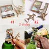 Helicopter Airplane Beer Bottle Opener Antique Alloy Plane Shape Bottle Opener Wedding Gift Party Favors Kitchen Bar Tool