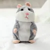 Cute 16cm Animal Cartoon Talking Hamster Plush Toys Kawaii Speak Talking Sound Record Hamster Talking Toy Children Christmas Gift RRA2255