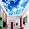 Dropship Self-Adhesive Waterproof Mural Wallpaper 3D Blue Sky And White Clouds Wall Painting Living Room Bathroom Removable PVC Stickers