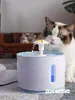 2019 NWE PET Feeder Automatic Cat Fountain Pet Dricksvatten Dispenser Electric LED Dog Drinking Fountain Cat Feeder Drink Filter
