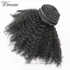 Brazilian Virgin 3Pcs Lot Afro Kinky Curly 4A 4B 4C Bundles Weft Deal 300g/lot 100% Tangle Free Real Human Hair Extensions